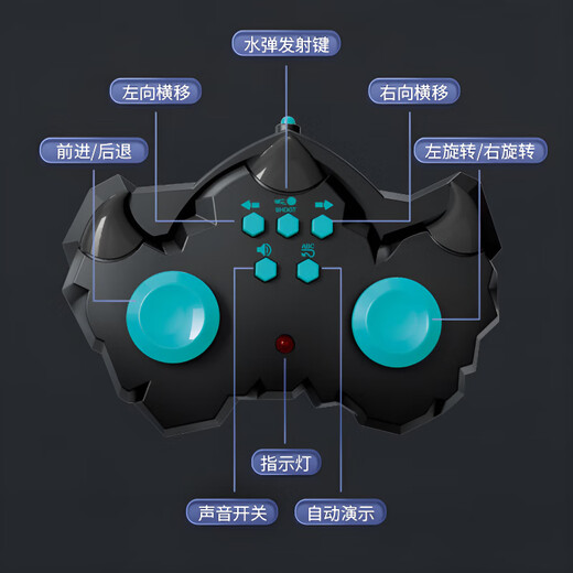 HGQ British brand remote control car with shooting gesture sensor tank children's toy boy birthday gift medium size - black and green official standard