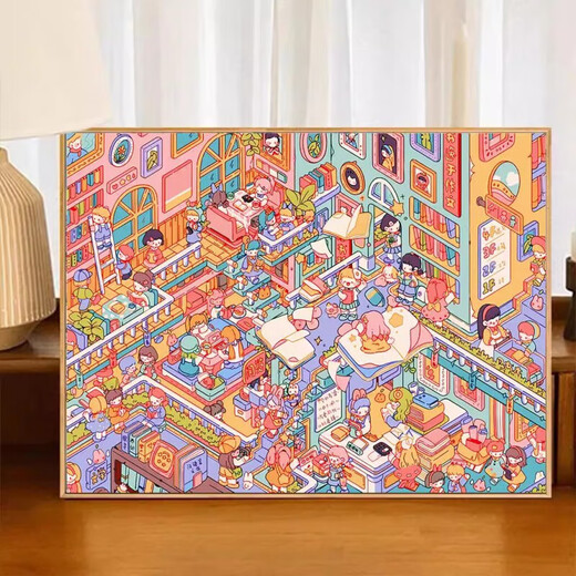 Jiatuling Milk Farm Digital Painting Digital Painting Super Complexe 2024 Nouveau dessin animé DIY PEINTURE DE COULEUR COUPAGNE TREASE BAY BAY
