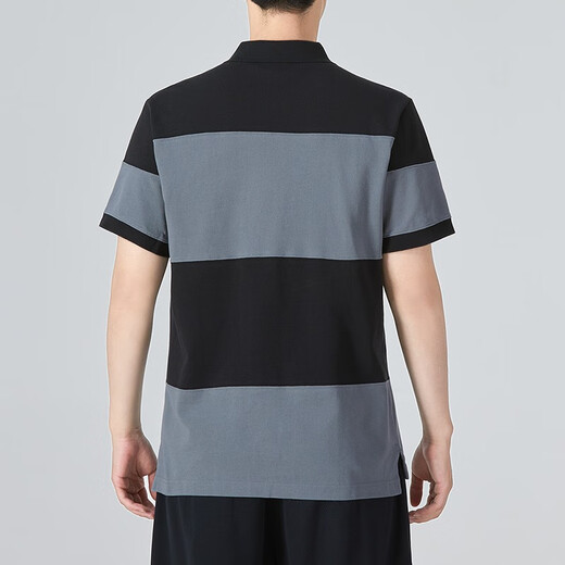 耐克（NIKE）POLO衫短袖翻领夏男士休闲健身刺绣条纹训练上衣运动T恤 FN3897-010 S /推荐100-120斤