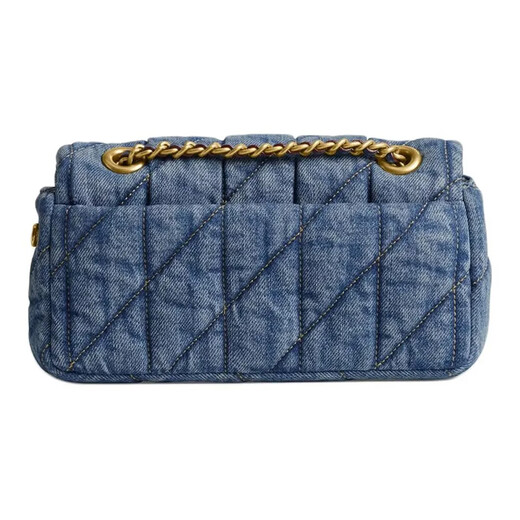 Entrenador (entrenador) Bolsa de mujeres Counter de 24 años Nuevo Tabby 20/26 Denim Bolsa de cadena magnética Acolchada Bolsa Crossbody Women's Women [Small] Denim Blue CR701-B4/In