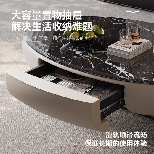 Dipu marble coffee table designer new light luxury high-end simple modern living room oval tea table ASB7566