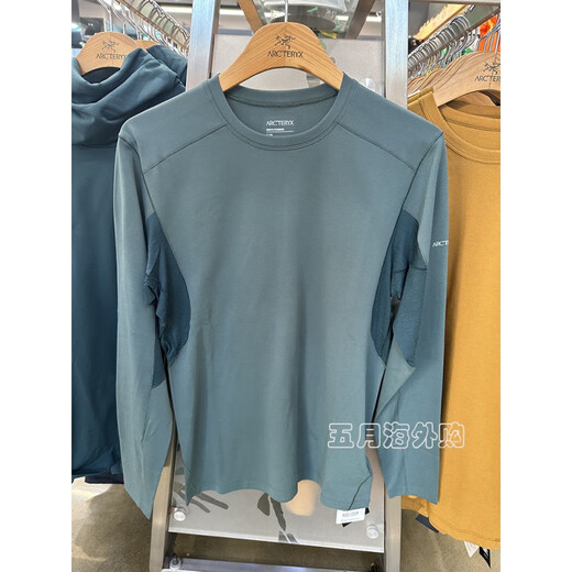 始祖鸟（ARC'TERYX）ARC’TERYX始祖鸟RHO HYBRID男士内层长袖上衣拼接羊毛6190/6243 不退换半拉链石墨灰GAP 6190 S
