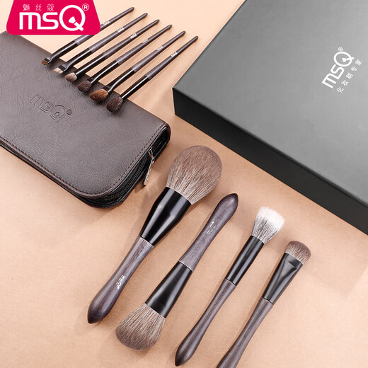 Meisiko Meisiko MSQ 10 Liu Dai makeup brush set full set of brushes concealer point color loose powder eye shadow brush animal hair