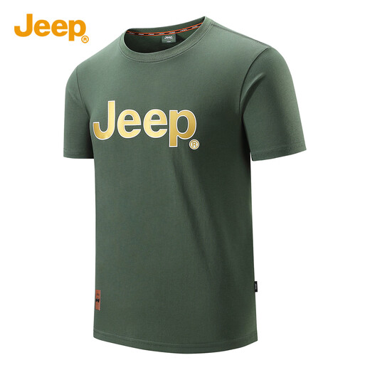 T-shirt Jeep (Jeep) pour les tendances de la mode des hommes et les jeunes polyvalents du cou rond