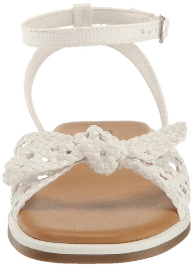 Steve Madden Girls' Shoes Meris Sandals, White White 1 Little Kid