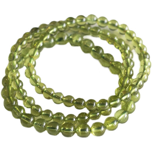 Fat Donglai's same style peridot bracelet, ice-kind crystal, natural l bracelet, ice-transparent green August, peridot necklace with shape