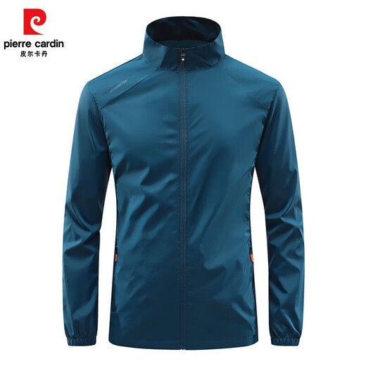Pierre Cardin sun protection clothing men's summer thin and breathable skin clothing outdoor fishing sun protection clothing jacket gray L