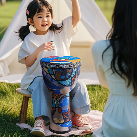前谷（CEGA）非洲鼓儿童大10轻质手鼓幼儿园学生初学者打击乐器儿童节日礼物