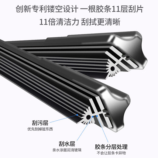 Geely special boneless wiper 11-layer wiper Emgrand EC718 Vision X3/x6 Boyue pro King Kong 2 Emgrand 11-layer wiper pair Geometric C [no year] B5 26+14