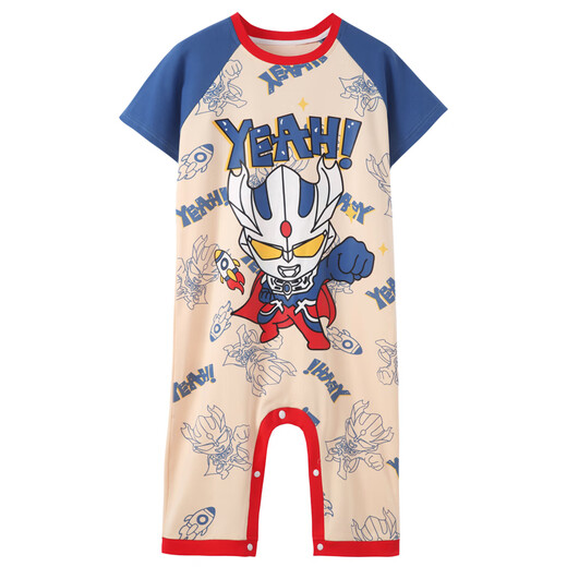 Ultraman pour les garçons Sleeping Sac Pyjamas Summer Coton Pure Coton Baby à manches courtes à manches minces Anti-Kick Quilt Home Clothing JY9929 Ultraman pour 100 enfants 8 taille Hauteur 90-100cm35jin [Jin est égal à 0,5 kg]