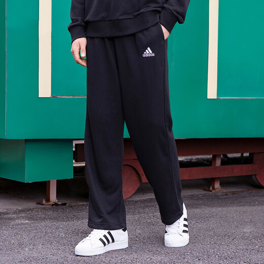 阿迪达斯 （adidas）裤子男裤2024秋季新款运动裤宽松直筒长裤GK9273官方旗舰正品 IC9425 宽松版型 专柜正品 2XL 推荐195-215斤