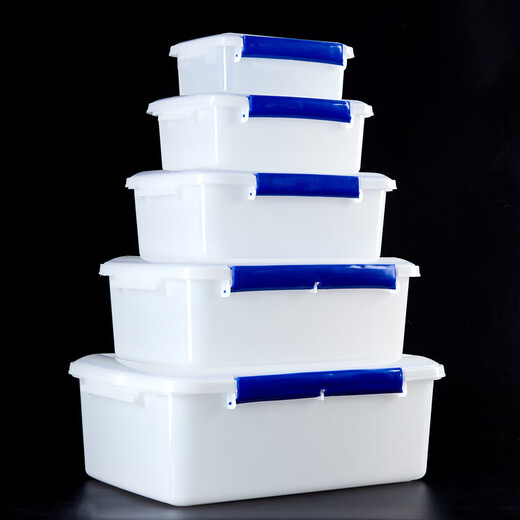Kuisen große Kapazität kommerzielle transparente Frischwahrnehmungsbox Lebensmittelabdichtung Rechteckige Plastikbox mit Deckel 882343*30*24 cm High-End-Modell 23L