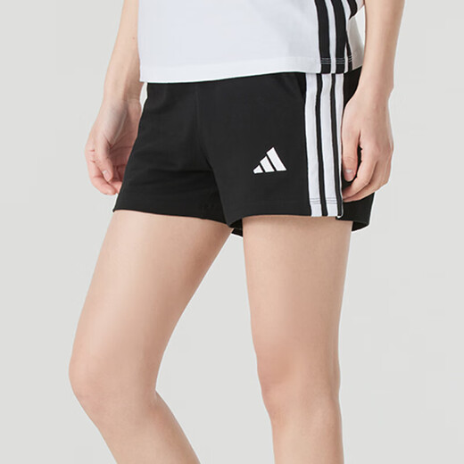 Adidas Frauensportanzug 25 Sommer neue dreistreifen lässige Kurzärmer-T-Shirt Lose Fünfviertel Hosen Shorts zweiteiliger JM8836+JY8574 XL