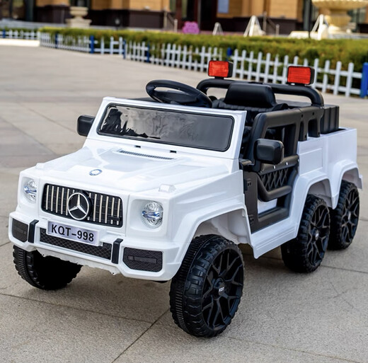 AWZ Big G children's electric car, new super large parent-child car, off-road double toy car, can sit in an adult remote control car, music version - small battery, 5 minutes of play, color changes, electric drive