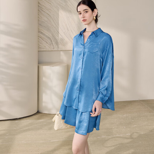 Roeyshouse Look Stylish Blue Shirt Set 2025 Sommer neu