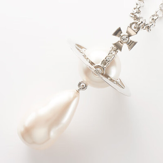 VVIENNE WESTLOCK purchasing spot WESTLOCK Queen Mother's new three-dimensional sphere pearl pendant necklace for girlfriend to send her old age silver