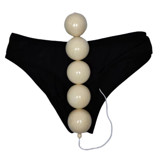 Men's pearl underwear feminine insertion style pseudo-girls underwear large size thongs for women's anal beads can enter the body. Model 20 - Men's chrysanthemum-women's front and back M80-135Jin [Jin equals 0.5 kg] can be worn
