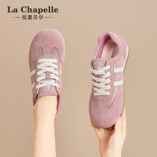 LA CHAPELLE SAPOS DE MUJERES 25 AÑOS Nuevos zapatos para mujeres Mesh Saquetas transpirables zapatos Versátiles Versátiles de entrenamiento Shoes sin pies malolientes zapatos de mujer livianos Pink xxe6628-2 38