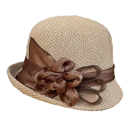 Hengyuanxiang Curled Sun Hut Frauen modische Top -Hut Sommer cooler Hut Blume Strohhut Frauenstil 2025 Neue Sonnenschutzhut Orange Lily Sunshade coole Hut All Size