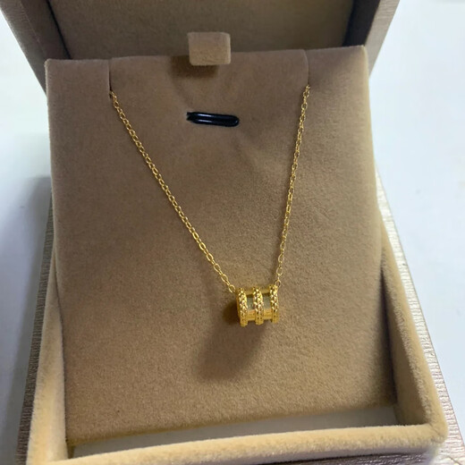 DOMEN French 18k gold-plated rose gold necklace small waist gold color light luxury niche girl style clavicle chain jewelry rose gold