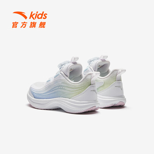 Anta children's shoes children's sneakers girls' shoes 2025 summer new product mesh breathable hydrogen running 2.0 stubborn running shoes Anta white/frozen blue/lemon green-5 29