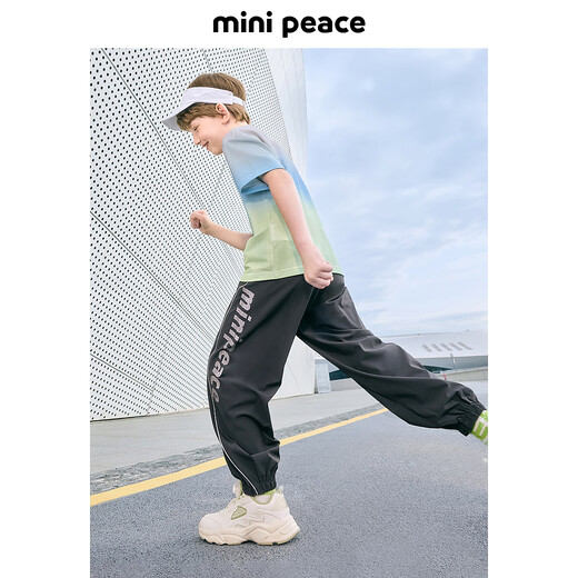 MiniPeace太平鸟童装夏新男童休闲长裤FAGBF2629 灰色 120cm