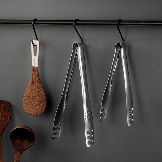 MAXCOOK 316L stainless steel food clip, shovel clip, frying shovel clip, food clip, cake clip, extended MCPJ7589