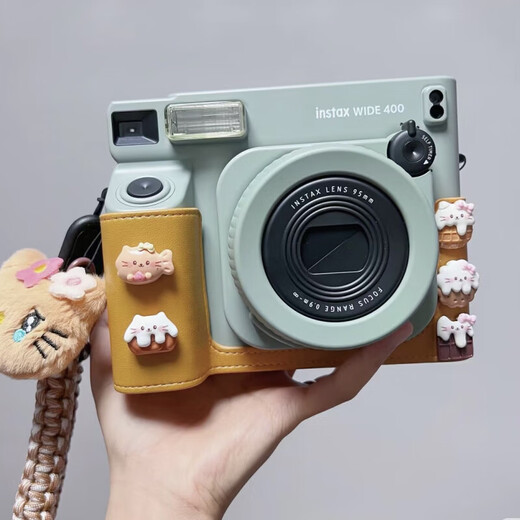 Fuji (FUJIFILM) instax WIDE400 Polaroid wide format photo paper wide field of view WIDE 400 Wild Green Package 9 (official standard + camera bag + shoulder strap + 40 pieces of photo paper)