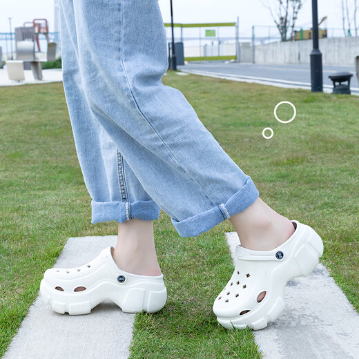 Lidani (Tzldn) Dick-Soled-Lochschuhe für Frauen 2025 Sommer neues Hochhaus, Anti-Rutsch, Scheiße, Operationssaal Pantoffeln, Außensandalen für Frauen