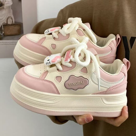 Xianxiu Nuevos zapatos de pan rosa para niños y niñas espesas Solas informales 9905 Negro 30 18.8 cm
