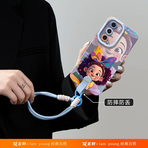 
OPPO Princess suitable for oppoRe2 mobile phone case re3pro new reno9 silicone 7se liquid rone8por all-inclusive o solid angel eyes - pink - NM13780 cute male PPRe3