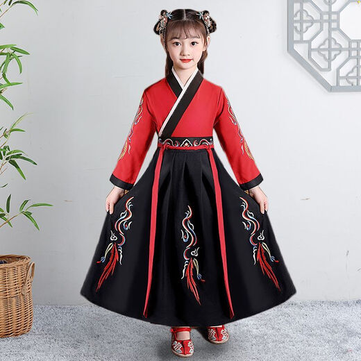 1047 personas elogiaron trajes antiguos para niños, Hanfu, estudios chinos, libros, ropa para niños, regalos de apertura de hombres y mujeres, rompecabezas chino, mangas rectas de tres caracteres ruyi, hombres y mujeres 120