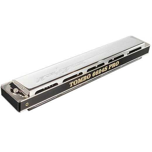 Tongbao Tombo Offizielle 24-Loch-Polyphonische Mundharmonika 6624Spro Performance Grade Electroplating Seat Plate Mharmonica F Tune