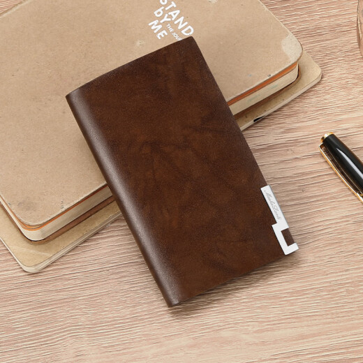 MashaLanti card bag men's anti-theft bank card certificate bag ultra-thin leather storage bag card case practical Father's Day birthday gift