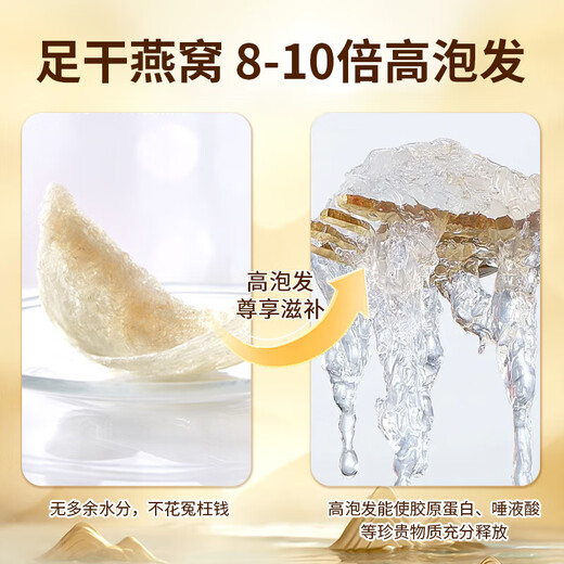 内廷上用北京同仁堂干燕窝燕盏50g礼盒装送长辈礼物孕产妇营养品滋补礼品 