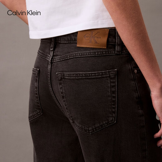 Calvin KleinJeans【复刻90系列】25春夏新款女士ck微弹直筒牛仔裤47B915G 846-牛仔黑灰 27