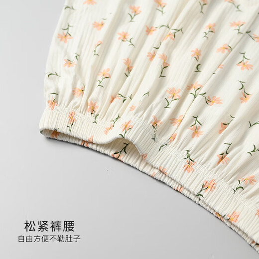 睡衣女款夏季薄款莫代尔凉感短袖短裤带胸垫可外穿休闲家居服套装 13116朵朵花【自带胸垫】 XL 120-140斤