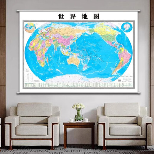 2025 Neue Version von China World Map Wall Map Super Lig Ligy Scroll Map Office Wohnzimmer Wanddekoration Malerei
