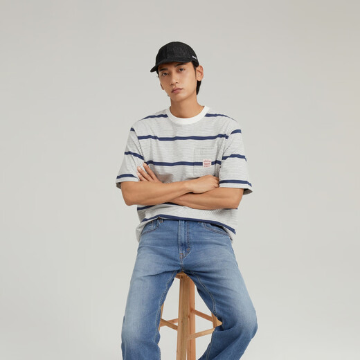 Мужчина Levi's Men 551Z Американский ностальгический ретро свободный прямой простые комфортные синие джинсы синие 36 32