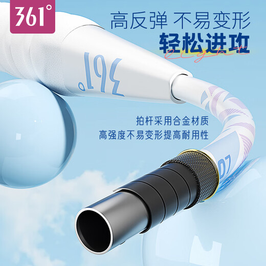 361°羽毛球拍对拍入门款套装超轻耐打训练比赛成人学生双拍