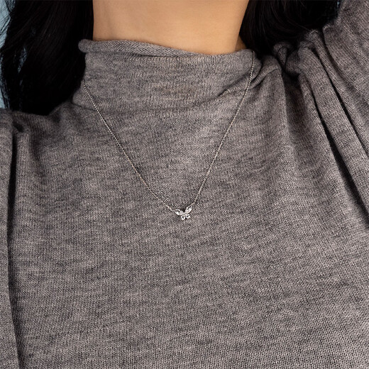 APM Monaco butterfly necklace women's silver clavicle chain fashion jewelry gift gift for girlfriend sweater chain