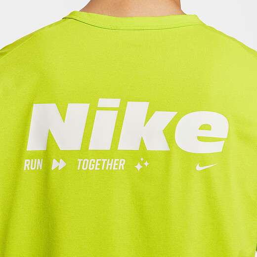 Nike (NIKE) short-sleeved T-shirt 2025 summer new HYVERSE DRI-FIT men's quick-drying half-sleeved round neck top Minghuang/shanfeng white/silver HV4882-389 quick-drying 3XL