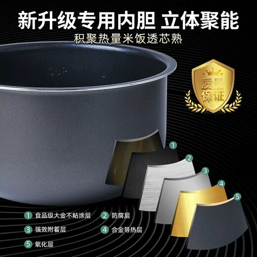 苏泊尔电饭煲内胆CFXB30FC829-60/SF30FC629A/FD6723升L 适配苏泊尔圆底涂层不粘锅3升