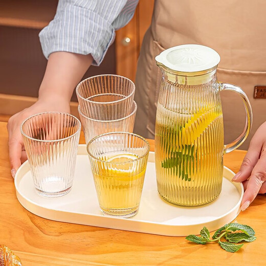 Beimu Xing cold kettle water cup set Lemiao household large-capacity teapot high-value water set glass drinking cup kettle one pot