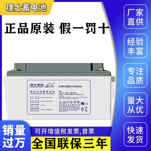 理士蓄电池DJM12V7A9A12A18A24A38A65A100AH阀控式铅酸UPS电源直流屏 DJM12200S(12V200AH)