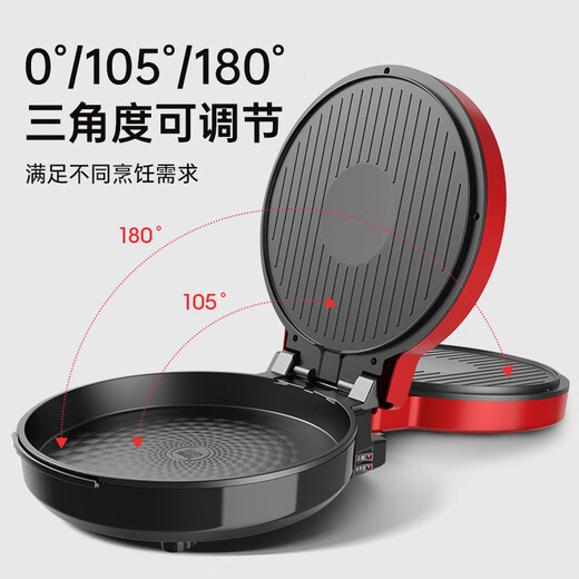 Aike Bear Multi-fonction Pancake Machine Pancake Pancake Pancake Pancake double face four Machine à crêpe Machine à cranlake NOUVEAU produit Nouveau Blue Square 28cm [profondeur 3cm] Modèle FL-6627