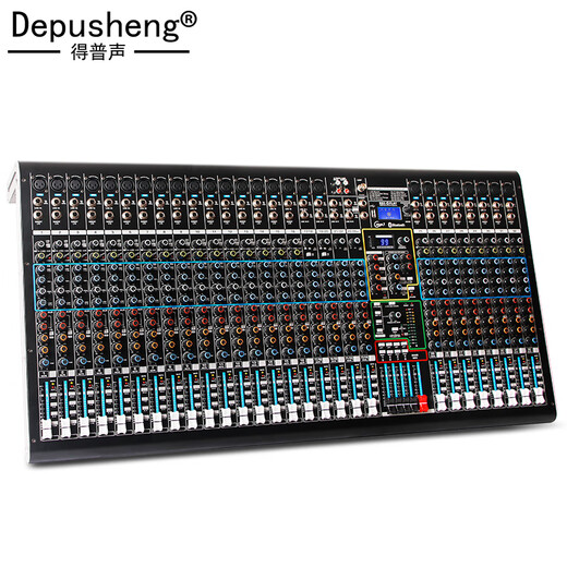 Depusheng 10 12 16-way professional mixer, stage wedding conference bar performance, 16 kinds of reverb effects, stage wedding Bluetooth U disk with grouping auxiliary MP3 DX10C DX32C 32-way