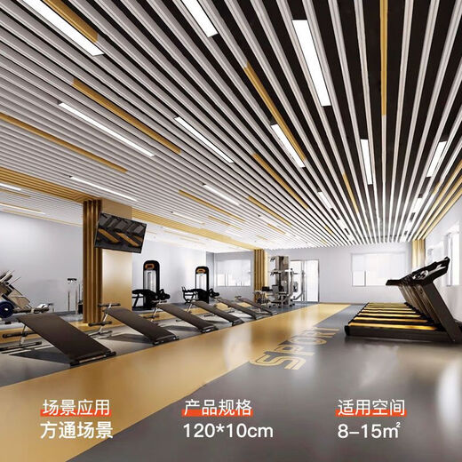 Aluminium Square Tong Special Lamp LED Strip Lampe Office Office Aluminium Square Tong Tong Special Plafond Lampe de plafond Chandelier Ligne suspendue Bure