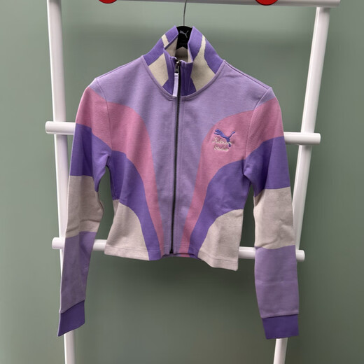 Puma (PUMA) women's KIDSUPER joint branded dream color-blocking tight zipper knitted jacket 626705 62670570 M