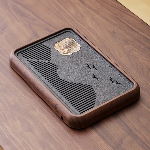 Bowei (BW) sky blue Ru kiln tea set household kung fu tea set complete set can grow gold silk cicada wings pattern happy green with mountain view